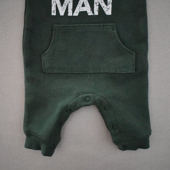 Carter's Ladies Man One Piece Sweatsuit Romper NB - Picture 4 of 8
